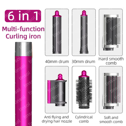 7-in-1 Multifunctional Hair Dryer 110,000 RPM High-Speed Hair Care Negative Ion Hair Dryer Quick Drying, Automatic Curling Set