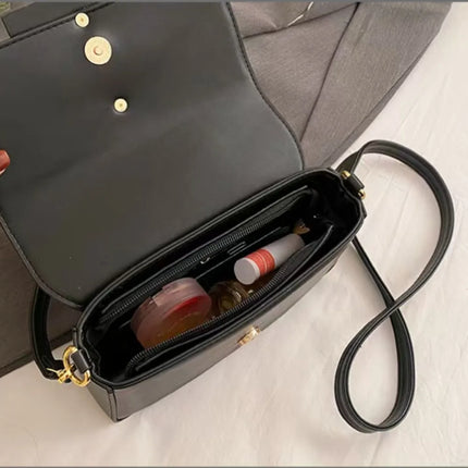 Borsa a tracolla da donna 2026 di nuova moda con catena, stile retrò, grande capacità, versatile, da portare sotto il braccio o a tracolla, piccola borsa quadrata
