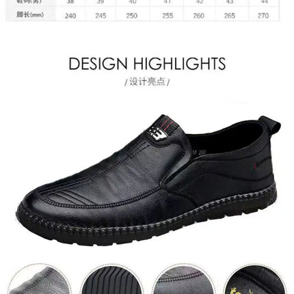 Mocassini da uomo in pelle PU antiscivolo appartamenti da passeggio traspiranti slip on da esterno scarpe casual per scarpe da ginnastica da guida per ufficio da lavoro maschile2
