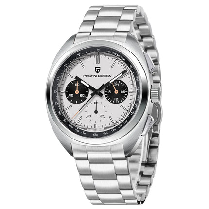 PAGANI DESIGN 2025 Nuovo Panda Dial Orologi da uomo Orologio al quarzo di lusso per uomo Giappone VK63 Cronografo sportivo Orologio da polso in vetro zaffiro