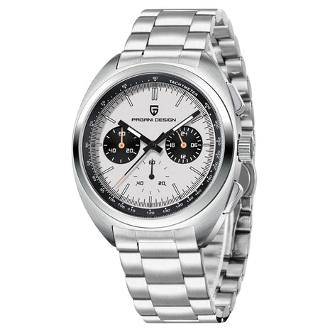 PAGANI DESIGN 2025 Nuovo Panda Dial Orologi da uomo Orologio al quarzo di lusso per uomo Giappone VK63 Cronografo sportivo Orologio da polso in vetro zaffiro