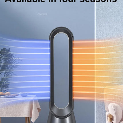 Nuovo riscaldatore 2022, ventilatore domestico a risparmio energetico, riscaldamento termoelettrico a piena velocità, ventilatore senza pale a doppia funzione caldo e freddo