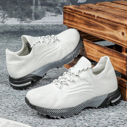 Breathable Socks Shoes Women Lightweight Knitted Casual Sneakers Non-slip Walking Footwear Outdoor Jogging Fitness Sports PlatiNum
