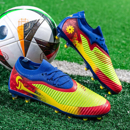 Nuovi Scarpini da Calcio per Uomo, Scarpe Sportive da Esterno per Ragazzi, Tacchetti Lunghi Antiscivolo Traspiranti, Scarpe da Calcio per Allenamento e Partite, Comode per Adulti