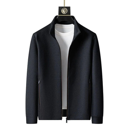 New Spring Autumn Tracksuits for Men Casual Sports Zipper Jackets+Pants Two Piece Sets Long Sleeve Stand Coats Trousers Outfits PlatiNum