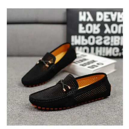 Scarpe Casual da Uomo Estate 2026, Mocassini di Lusso in Vera Pelle, Traspiranti e Comodi per la Guida