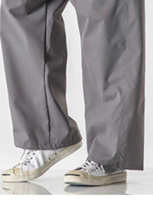 Pantaloni estivi da uomo a gamba larga Pantaloni moda casual solidi leggeri e sottili Harun Pantaloni da jogging larghi da uomo Pantaloni cargo Streetwear Taglie forti 5XL