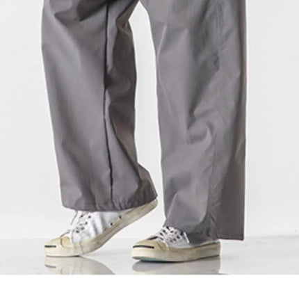 Pantaloni estivi da uomo a gamba larga Pantaloni moda casual solidi leggeri e sottili Harun Pantaloni da jogging larghi da uomo Pantaloni cargo Streetwear Taglie forti 5XL