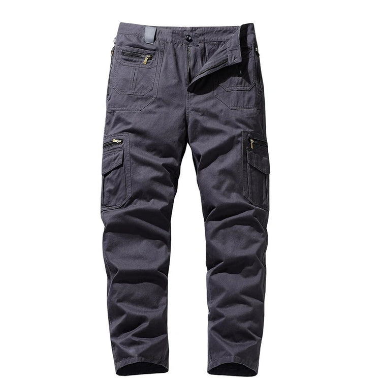 Cargo Pants Cotton Tactical Casual Pants Men Multi-Pockets Casual Pants Traninig Work Trousers For Man 2024 Plus Size 5XL