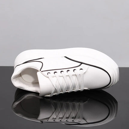 New Couple's Small White Shoes Men's Sneakers Women Sports Shoes Increased Height Inside Casual Sports Shoes
