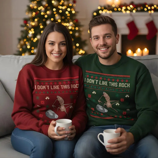 Marcus The Worm Sweatshirt I Don't Like This Rock Sweatshirts Funny Meme Brain Rot Kawaii Clothes Winter Clothes Women Christmas