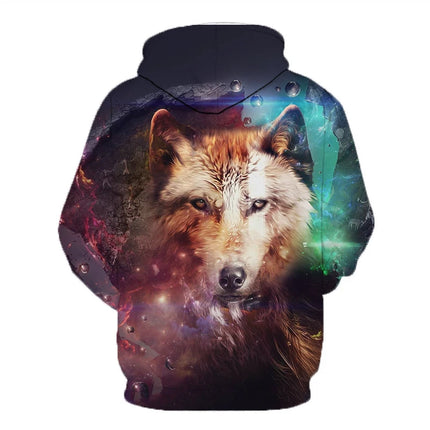 3D Wolf Hoodies Men Hooded Animal Printed Hoodie Sweatshirts Tracksuits Man/women Jackets Funny Hoody DropShipping