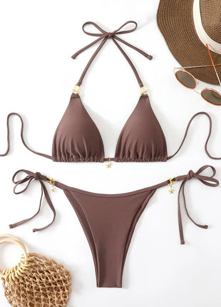Micro Bikini Triangolare Sexy 2026, Costume da Bagno da Donna, Abbigliamento da Spiaggia, Set Bikini a Due Pezzi con Perizoma Estivo platinumshop