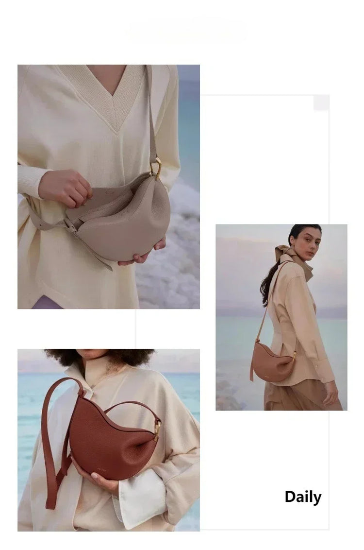 Popolare Borsa a Tracolla da Donna in Pelle, Nuovo Design Piccolo 2026, Stile Francese