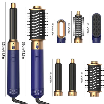 6 in 1 Hair Dryer Brush Hot Comb Set Professional Curling Iron Hair Straightener Styling Tool For Air styling Airwrap Hair Dryer