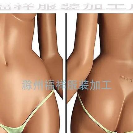 Women's Thin Ice Silk High Elastic Thong Mini Low-rise Sexy Sheer Single Layer Underwear