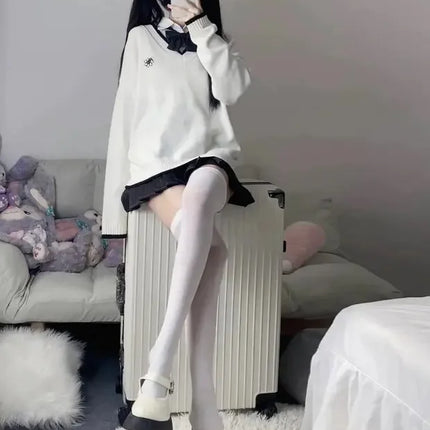 1/2 paia dolce sopra il ginocchio calzini lunghi donne ragazze sexy nylon calzini al polpaccio calze autoreggenti legging JK Lolita collant cosplay
