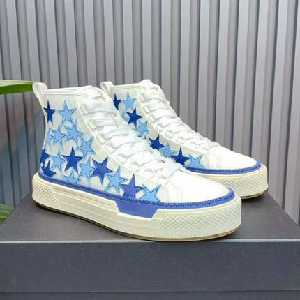 High top canvas shoes for men, 2026 new spring versatile shoes, men's casual board shoes, women's blue canvas shoes