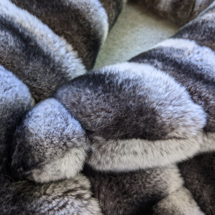 Women's Real Natural Rex Rabbit Fur long vest Chinchilla Color Waistcoat Furry Winter Warm Fluffy Vest Korean Length 90cm 240519