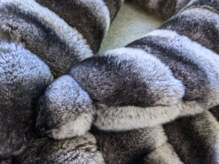 Women's Real Natural Rex Rabbit Fur long vest Chinchilla Color Waistcoat Furry Winter Warm Fluffy Vest Korean Length 90cm 240519