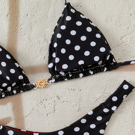 Micro Bikini 2026 Push Up per Donna, Costume da Bagno Sexy, Set Bikini Brasiliano a Pois, Biquini, Abbigliamento da Spiaggia Estivo
