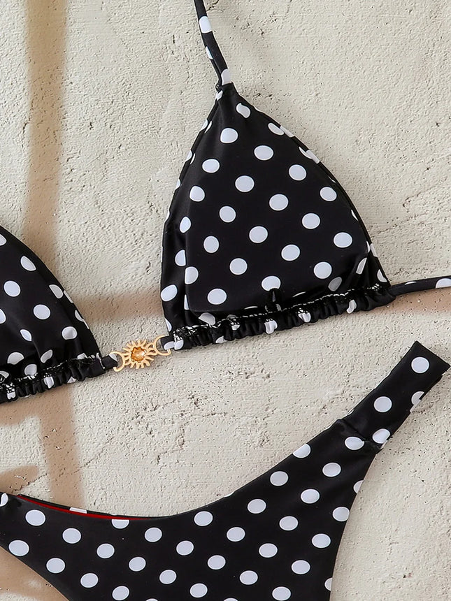 Women's Micro Bikini 2026 Push Up, Sexy Swimsuit, Polka Dot Brazilian Bikini Set, Biquini, Summer Beachwear