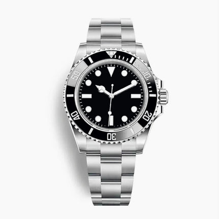 Orologi Automatici Meccanici da Uomo in Acciaio Inossidabile 904L, Cassa Lucida, Ultimo Stile di Moda, Quadrante Sfumato Nero-Blu, Antigraffio