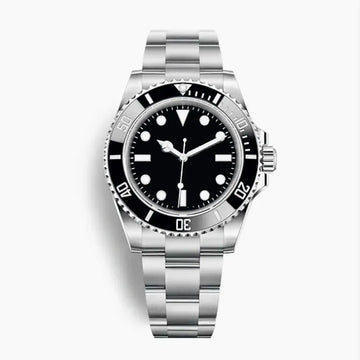 Orologi Automatici Meccanici da Uomo in Acciaio Inossidabile 904L, Cassa Lucida, Ultimo Stile di Moda, Quadrante Sfumato Nero-Blu, Antigraffio
