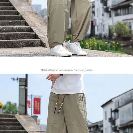 Pantaloni Larghi Estivi da Uomo, Stile Retrò Oversize, Pantaloni Harem Tinta Unita, Pantaloni Casual Harajuku, Pantaloni da Jogging per Donna, Abbigliamento Streetwear