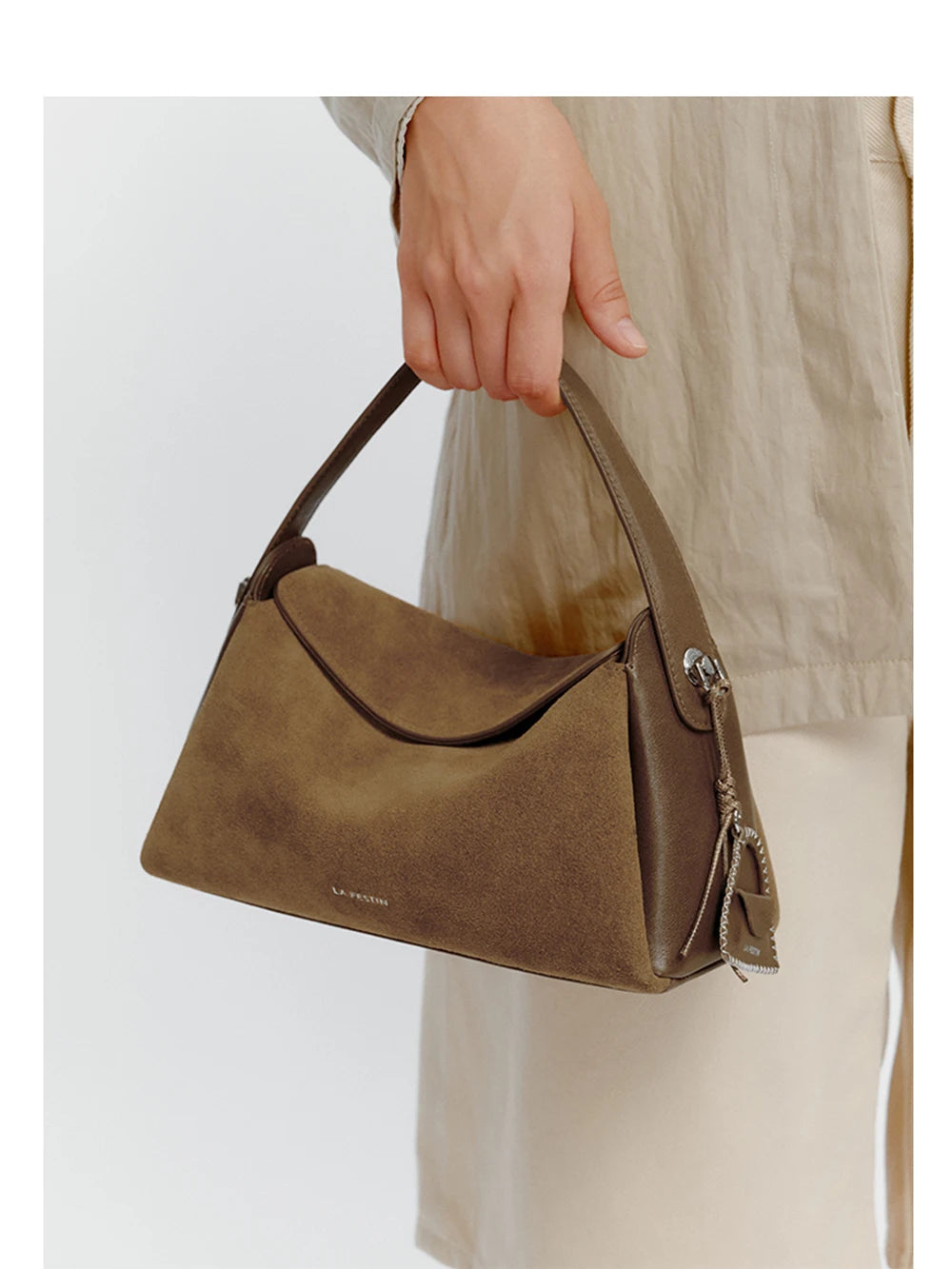 LA FESTIN Original Handbag Woman 2025 New Shoulder Bag Large Tote Bag Suede Bag Fashion Crossbody Bag Luxury Brand Bags