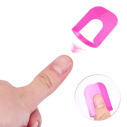 26pcs/set 10 Sizes G Curve Shape Varnish Shield Nail Protector Finger Cover Spill-Proof French Stickers Manicure Nail Art Tools