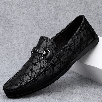 Nuovi Mocassini Neri da Uomo 2026, Scarpe in Pelle di Alta Qualità, Design Elegante, Suola Morbida, Comode Scarpe Casual