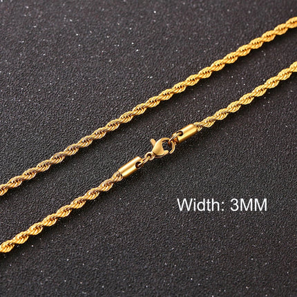 3-11MM Classic Cuban Chain Necklace for Men Women,Silver Black Gold Grey Color Stainless Steel Chains,Basic Punk Jewelry Gift PlatiNum