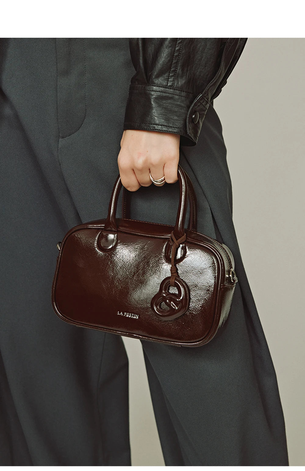 LA FESTIN Original Brand 2025 New Handbag Women Fashion Designer Shoulder Crossbody Bag lady Leather Bag Classic Retro Bag