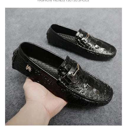 Scarpe Italiane Formali da Uomo, Mocassini in Pelle Fatti a Mano, Scarpe Casual Eleganti Slip-on, Comode Calzature di Lusso per Uomo