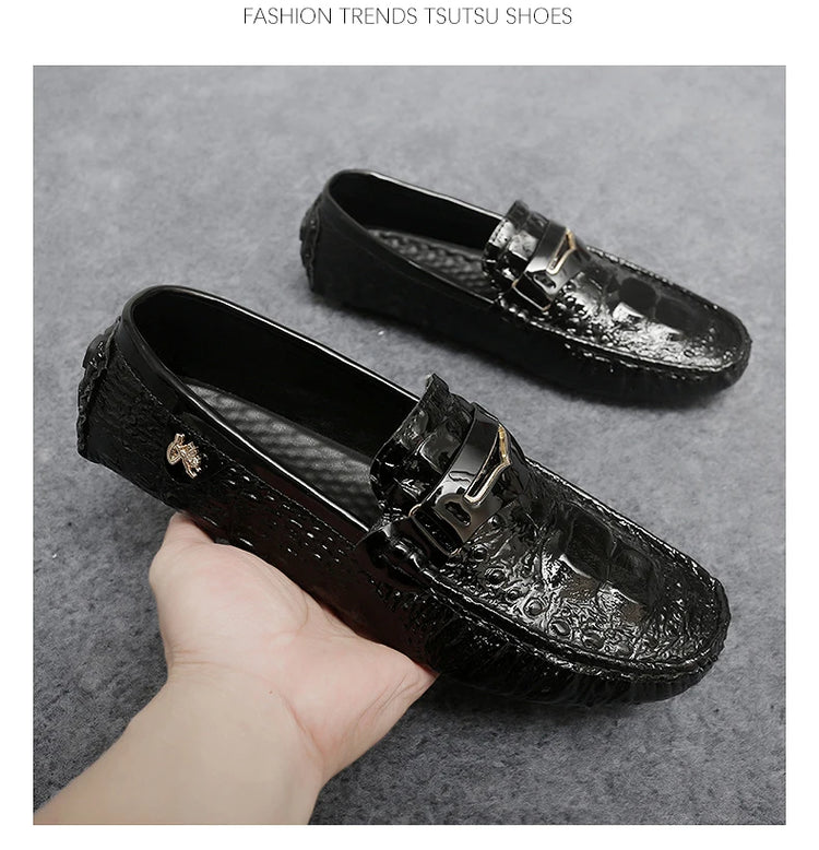 Scarpe Italiane Formali da Uomo, Mocassini in Pelle Fatti a Mano, Scarpe Casual Eleganti Slip-on, Comode Calzature di Lusso per Uomo