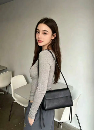 Borsa in pelle morbida, borsa a tracolla da donna, borsa di alta qualità, borsa da lavoro.