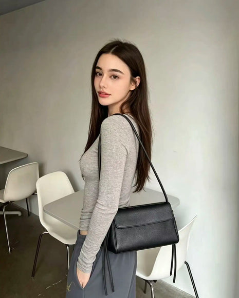 Borsa in pelle morbida, borsa a tracolla da donna, borsa di alta qualità, borsa da lavoro.