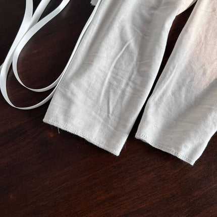 Chaussettes couvre-jambes punk pour femmes avec cravate au mollet Chaussettes à sangle au mollet de danse de ballet Chaussettes fines Y2K Chaussettes cosplay Lolita gothique japonais JK Club