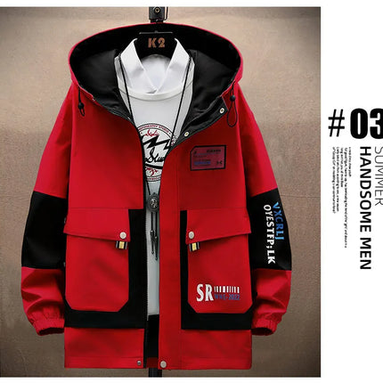 Autumn new style Fashion Trend Hooded Jacket spring Men's Casual Comfort Fleece High Quality Coat male full size M-4XL
