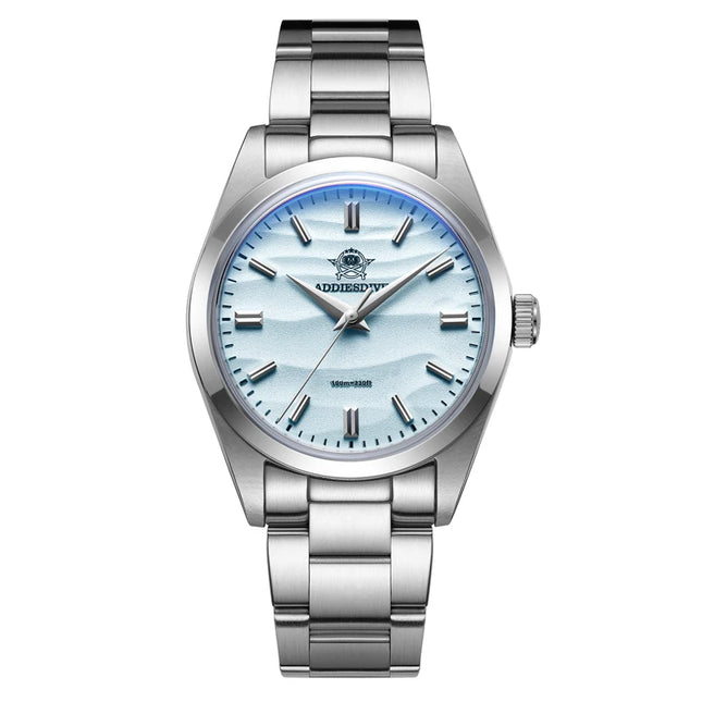 ADDIESDIVE 36mm Men Watch Desert Dial Bubble Mirror Pot Cover Glass 10Bar Waterproof AD2030 Quartz Watch