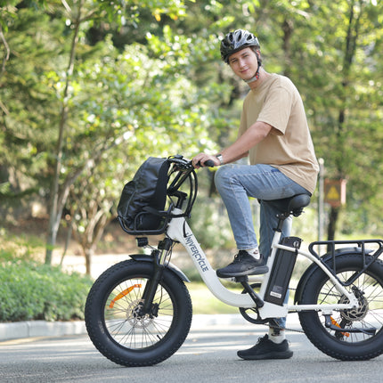 UNIVERCYCLE VENERE Bici elettrica, motore 500W potente 25 km/h, 48V 13Ah, freni idraulici, pneumatici larghi 20×4 pollici, lunga autonomia 45-55 km, per adulti