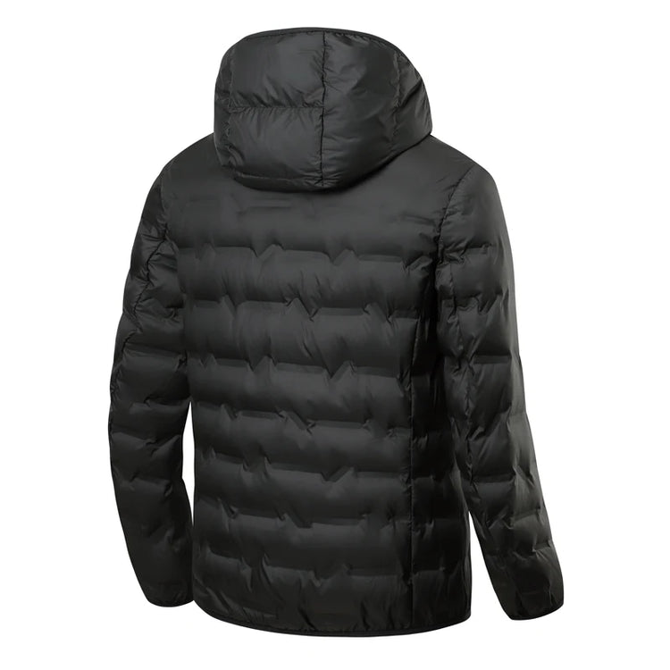 EUMERGX Men's Down Jacket Winter Warm Duck Down Lightweight Padding Jackets Camping Climbing Trekking Graphene Lining Coat