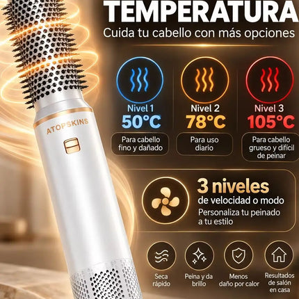 UKLISS 5-in-1 White Hair Dryer 1000W Negative Ion Styling Hair Care Professional Grade Salon Quality for Beautiful Hair