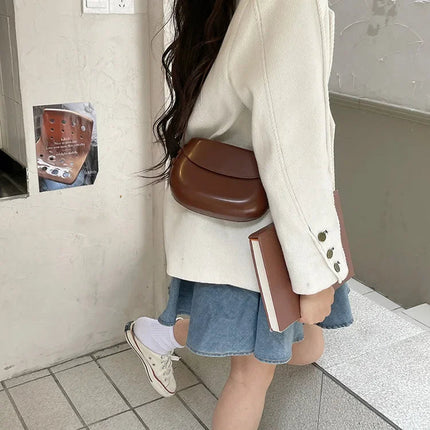 Womens Small Messenger Bag Solid PU Leather Shiny Shoulder Bag Fashion Saddle Bags Flip Buckle Phone Coin Purse Lipstick Storage PlatiNum