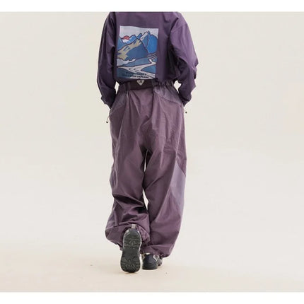 Men Women Splice Fashion Outdoor Loose Casual Lightweight Quick Dry Sports Cargo Baggy Pants Track Trouser Jogger Sweatpants