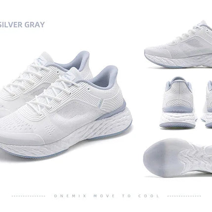 ONEMIX YUE SHUANG Scarpe da corsa per uomo con cuscino d'aria, scarpe sportive da coppia, scarpe da corsa sportive, scarpe da passeggio per donna, sneakers da esterno PlatiNum