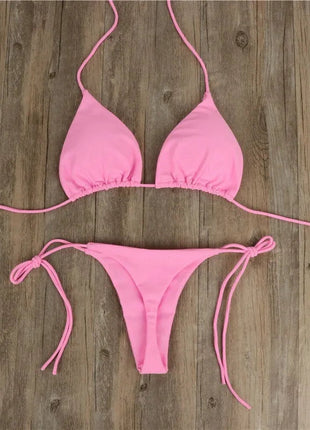 Costume da Bagno Estivo da Donna, Set Bikini Sexy con Reggiseno Imbottito Push-up e Perizoma, Due Pezzi, Abbigliamento da Spiaggia, Costume da Bagno Femminile Sexy platinumshop