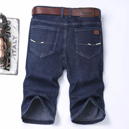 Nuovi pantaloncini di jeans di fascia alta da uomo nella primavera e nell'estate del 2025, pantaloncini di jeans casual da lavoro di marca larghi e versatili