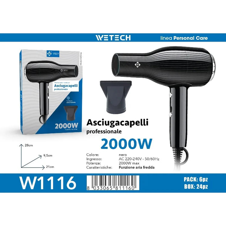 Professional Hair Dryer Collection, Foldable & Compact Household Hair Blow Dryer Series, Multi‑Power 1600‑2200W Ionic Hairdryer for Home Salon Daily Hair Styling